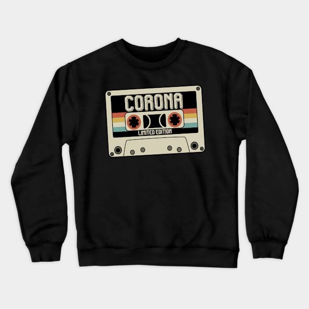 Corona - Limited Edition - Vintage Style Crewneck Sweatshirt by Debbie Art